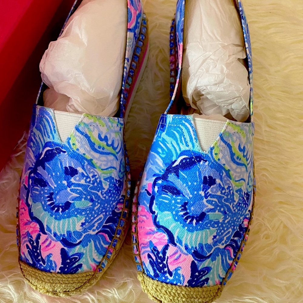 Brand New Lilly Pulitzer Marlo Espadrilles size 8M